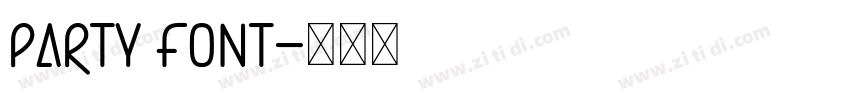 Party Font字体转换